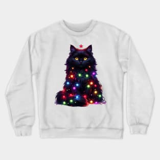 Christmas Cat Crewneck Sweatshirt